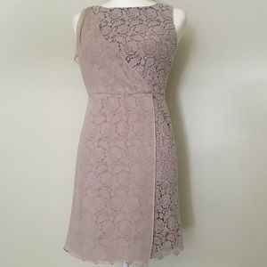 Ann Taylor dust pink Lace Dress Size S